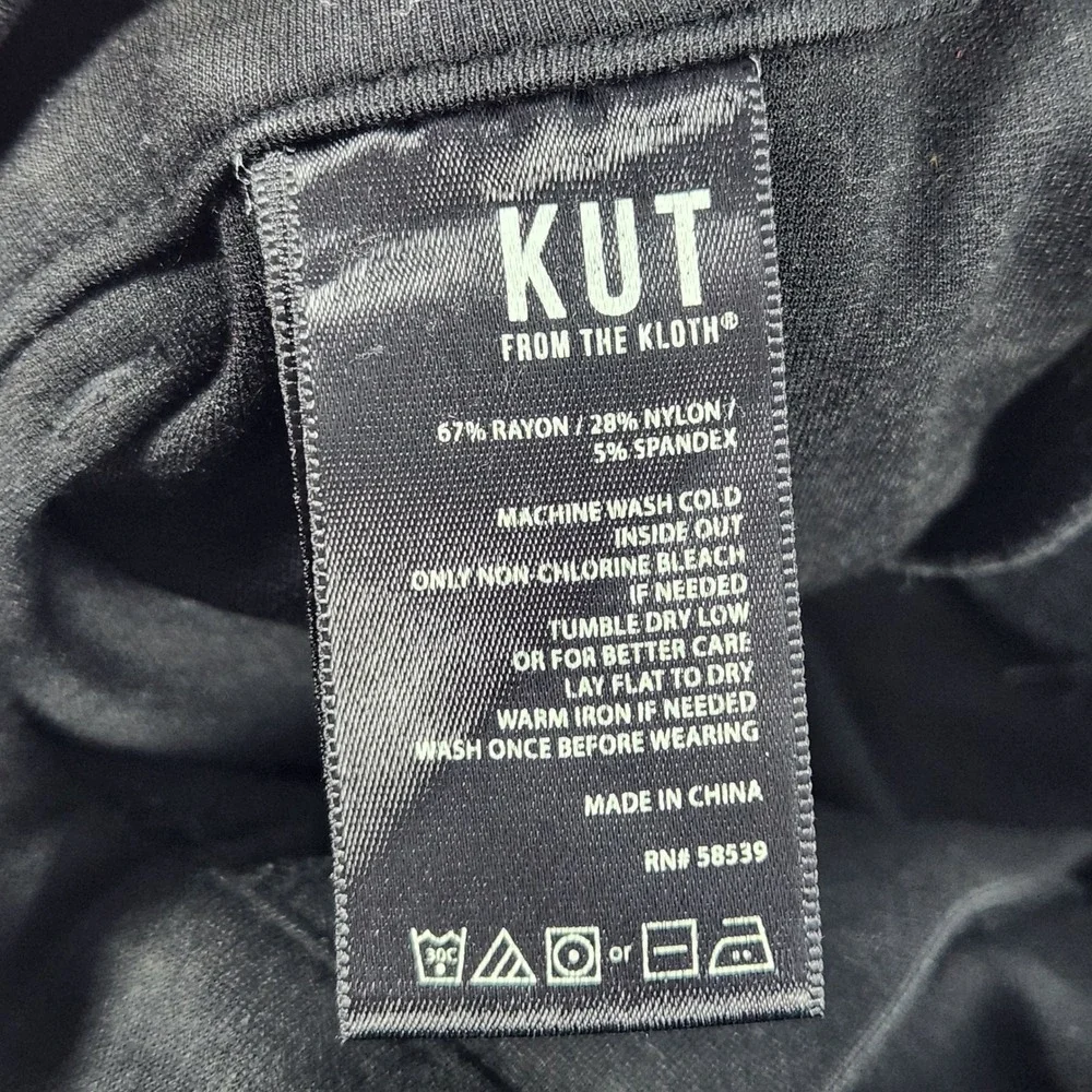 KUT from the Kloth Trouser Skinny Pants Black Size 8S Petite Stretch Workwear‎ - Picture 10 of 11